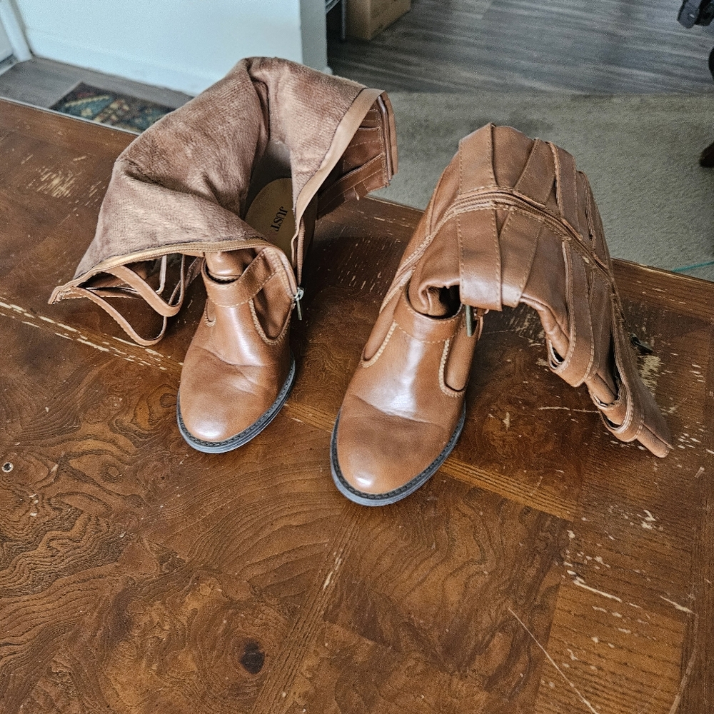 Brown Leather Women's Boots